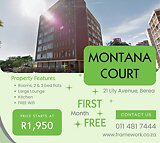 FLAT TO LET in Berea at Montana Court