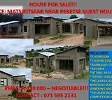 House for sale in matsikitsane near pebetse guest house,whtsppnumber.0791018099