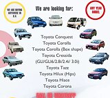 Toyota Cars Wanted